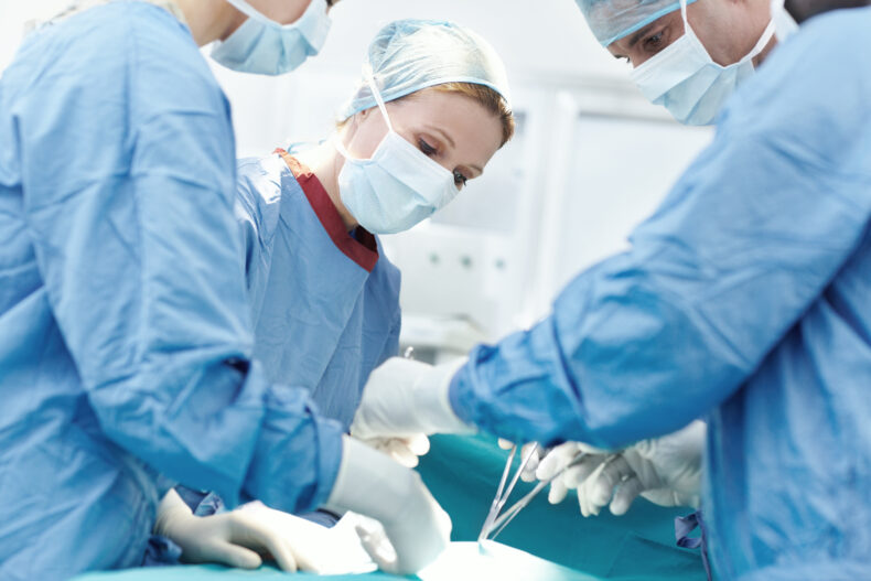 Doctors in operating room