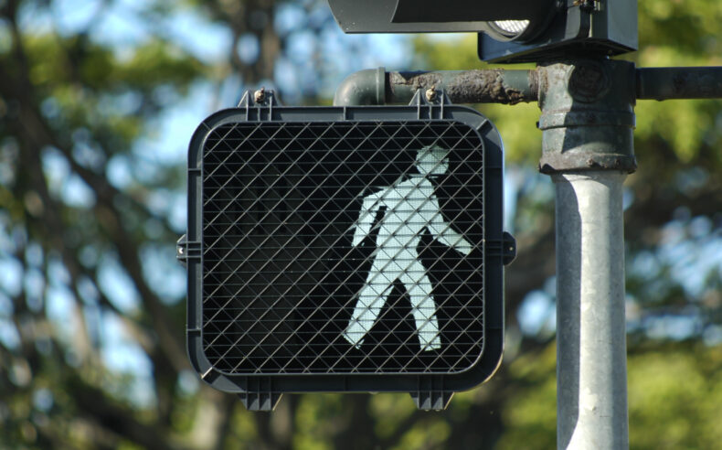Pedestrian walk signal