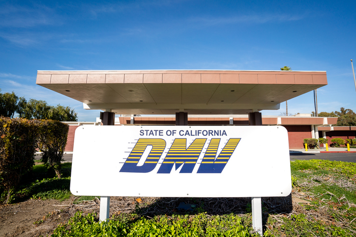 DMV office in Fullerton, California