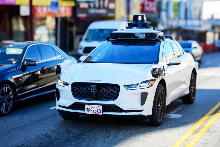 Waymo car in California