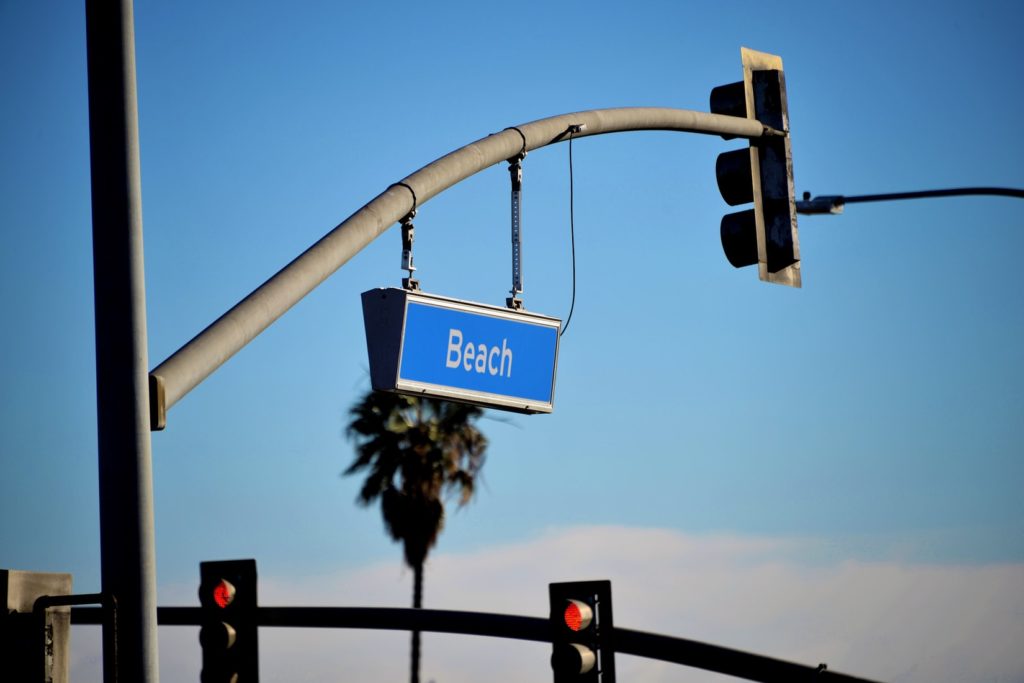 Beach Blvd street sign