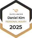 elite lawyer daniel kim personal injury 2025 badge