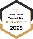 Elite Lawyer 2025 badge for Daniel Kim, Truck Accidents.