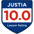 Justia 10.0 Lawyer Rating Badge