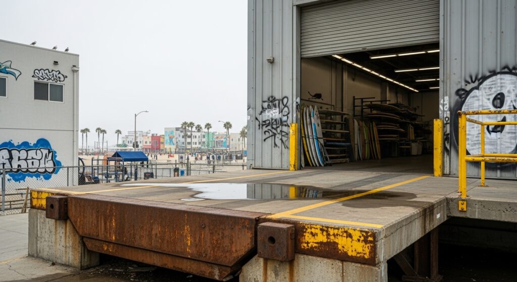 Loading dock in California