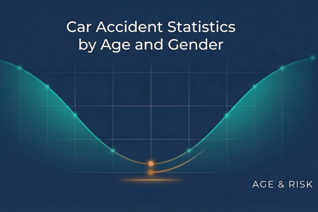 Teen drivers face dramatically higher crash risk, with males 16-19 showing elevated fatality rates. Explore age and patterns in car accident statistics and safety data.