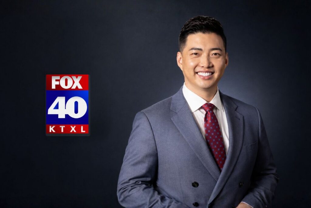 Daniel Kim of DK Law pictured alongside the Fox40 KTXL logo for a feature on personal injury myths.